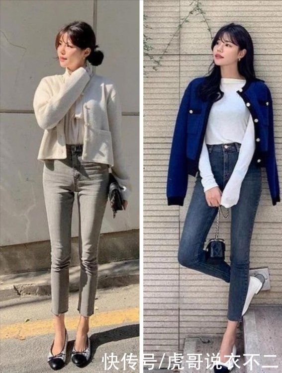 看似低调普通的小脚裤，搭对了原来这么时髦洋气，一裤多穿好实用