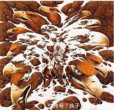 老年性痴呆|权威老年痴呆测试:图上有多少只老鹰?全部找到的大脑没毛病!