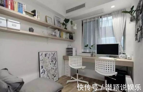 装饰|84㎡日式温馨时尚空间L型书架式电视墙，颜值高又可当收纳