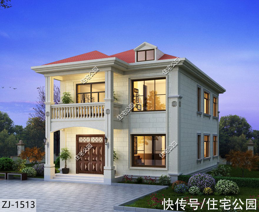 占地面积|面宽8米也能建出大气别墅，10套小面宽图纸，哪套更适合你家？