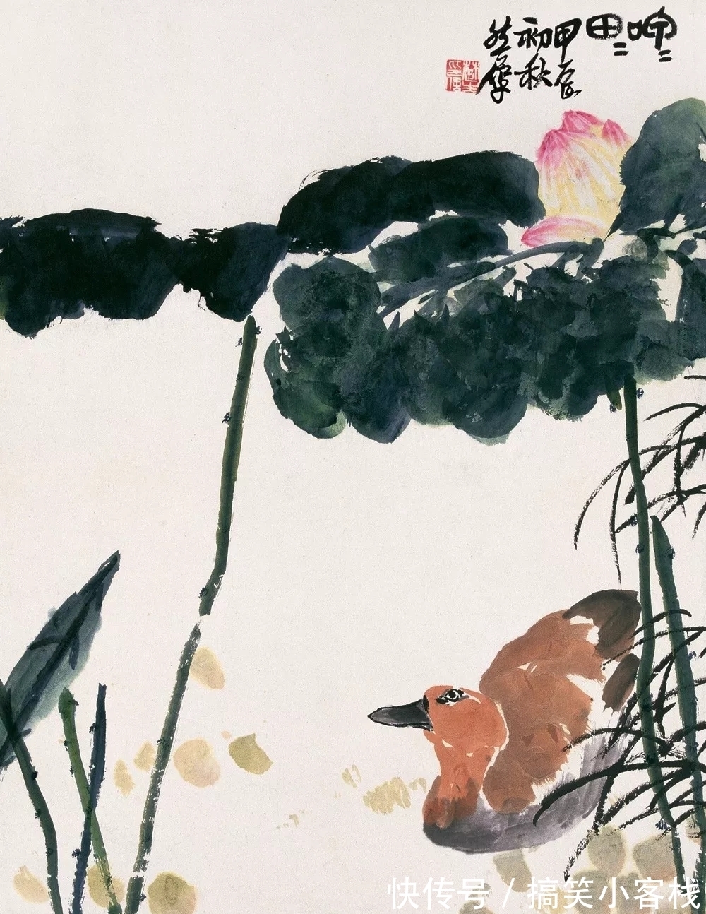 来楚生!老画家的画|来楚生大写意花鸟画