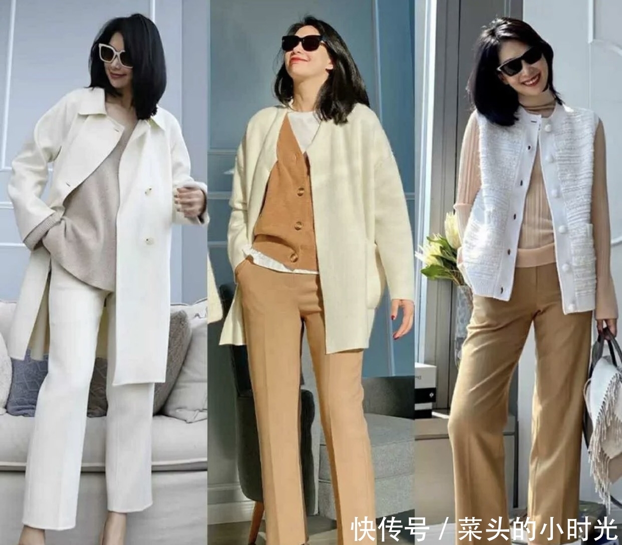 成熟女性穿衣有质感,要注重颜色的搭配,简简单单才最高级