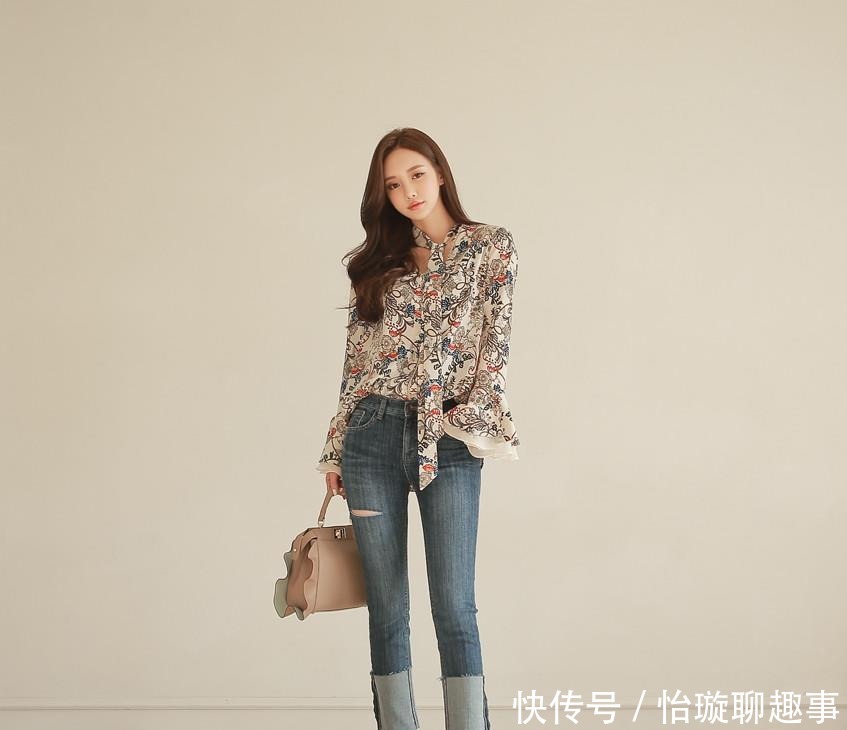 时装|孙允珠:米兰时装图腾印花雪纺衬衫!