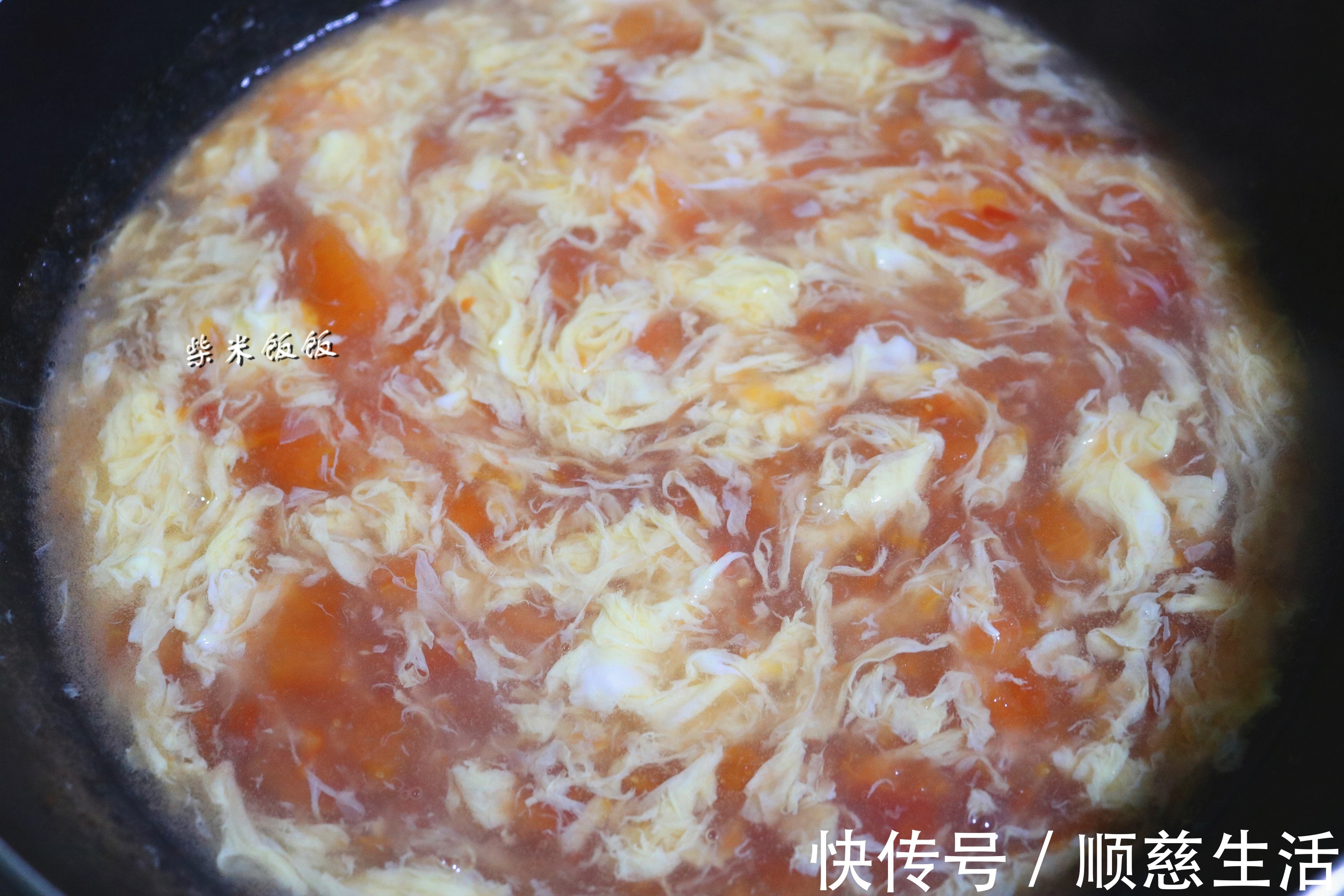 香菜|西红柿蛋汤,我喜欢这做法!清爽开胃,吃饱饭也能喝一碗