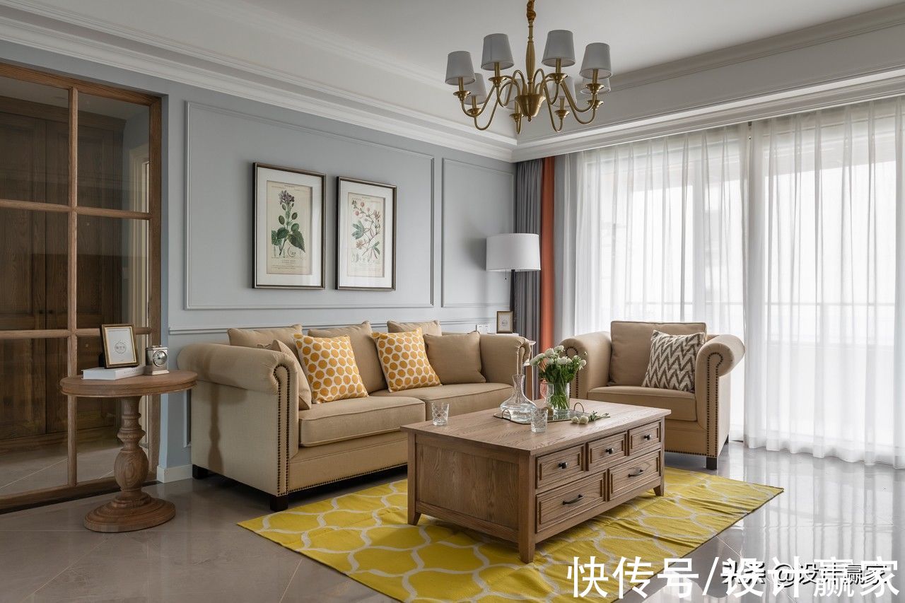 美式|120㎡原木自然风，经典美式贯穿其中，精致优雅大气