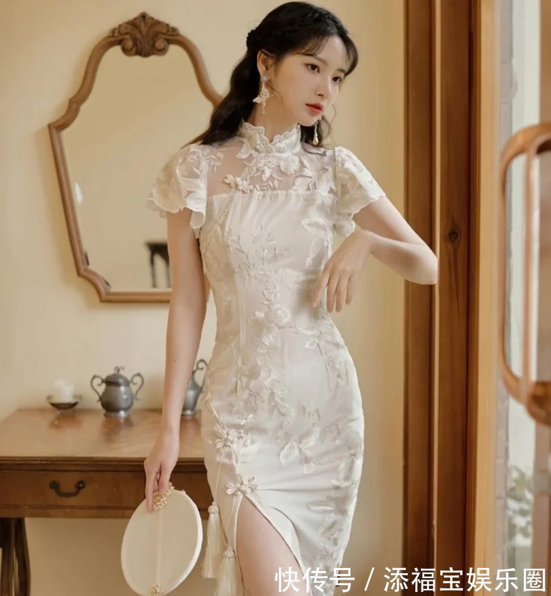 女人味|国风旗袍穿搭的魅力,一片式气质清雅有风韵,改良旗袍婉约时髦