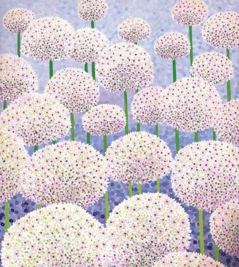 l她的画只用点,点了11年,点出了美到窒息的花园!