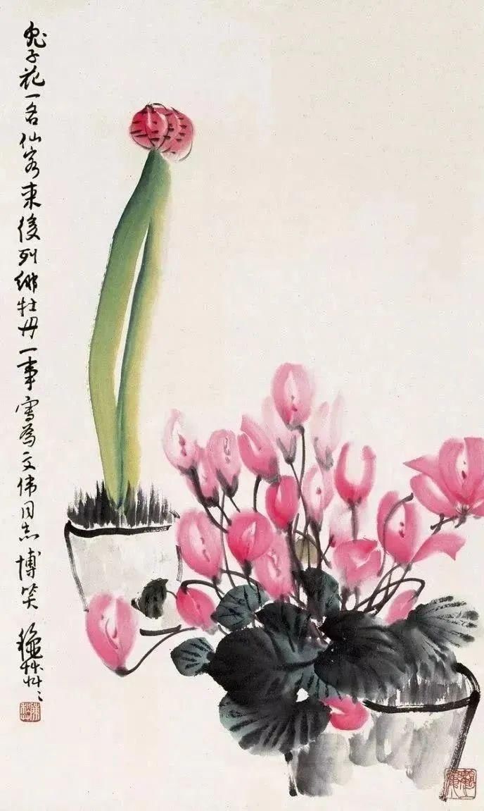  带给|大写意花卉作品，让这些花卉带给大家一些生活中的点滴美好