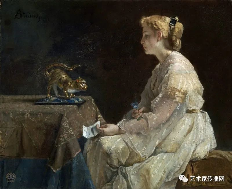 阿尔弗雷德|史蒂文斯 油画人物欣赏