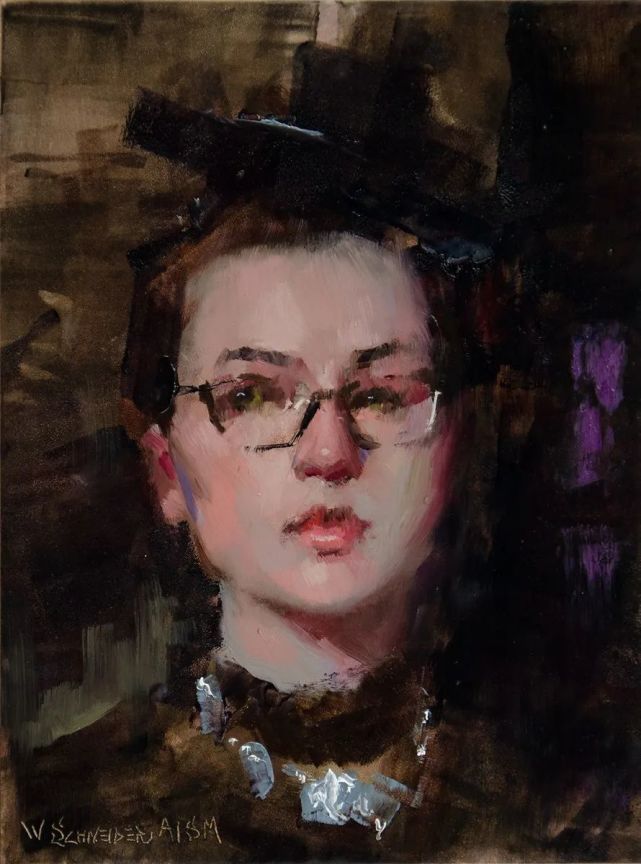 学生$在绘画的道路上，他认为自己永远是一个学生