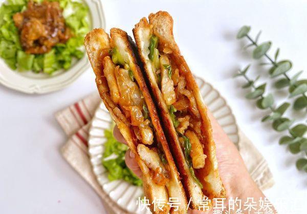外皮|韩式烤肉三明治,外皮酥脆,简单又好吃