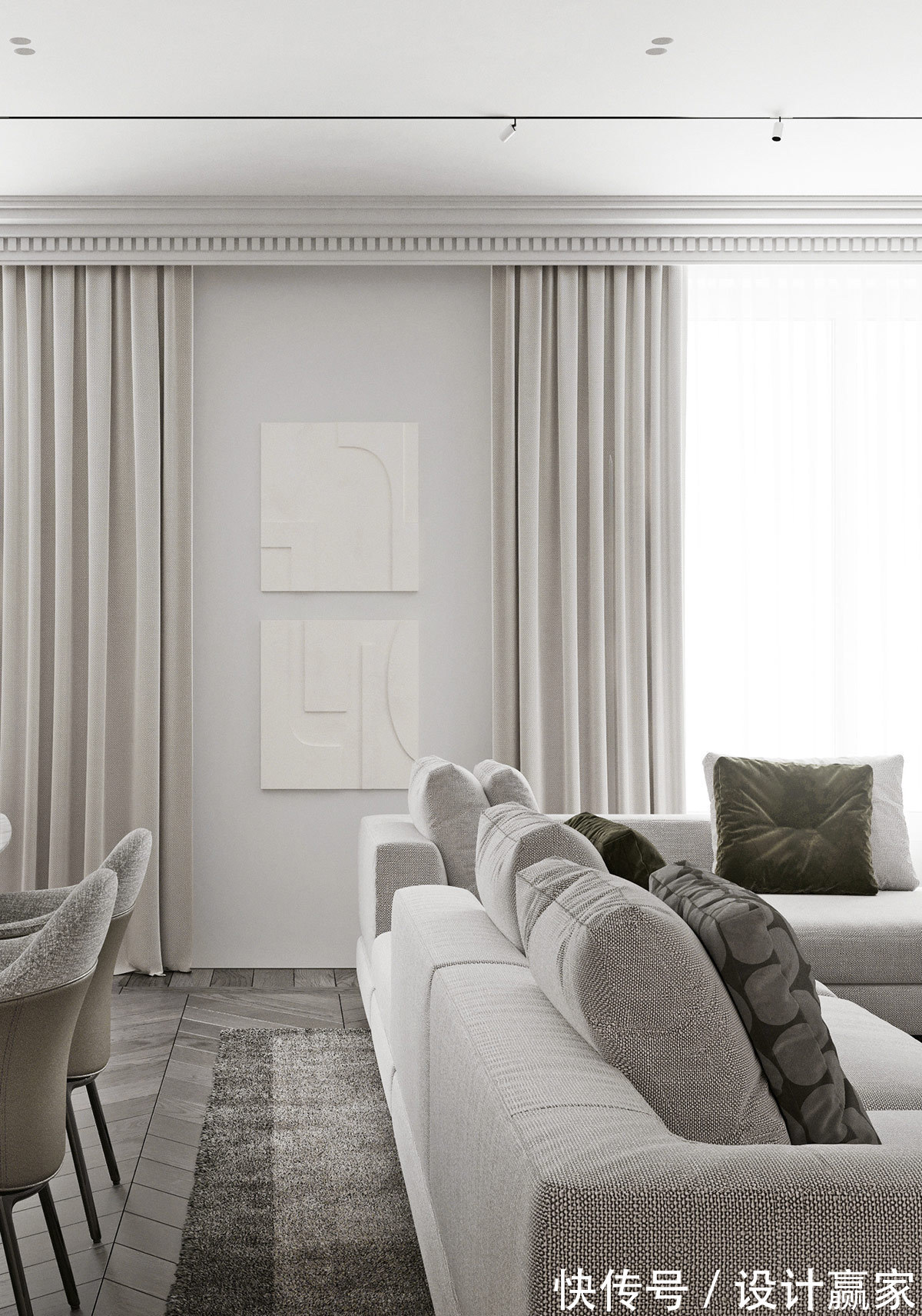 创意性|230㎡开放式公寓,创意性设计,经典时尚的色调,居住体验非同一般