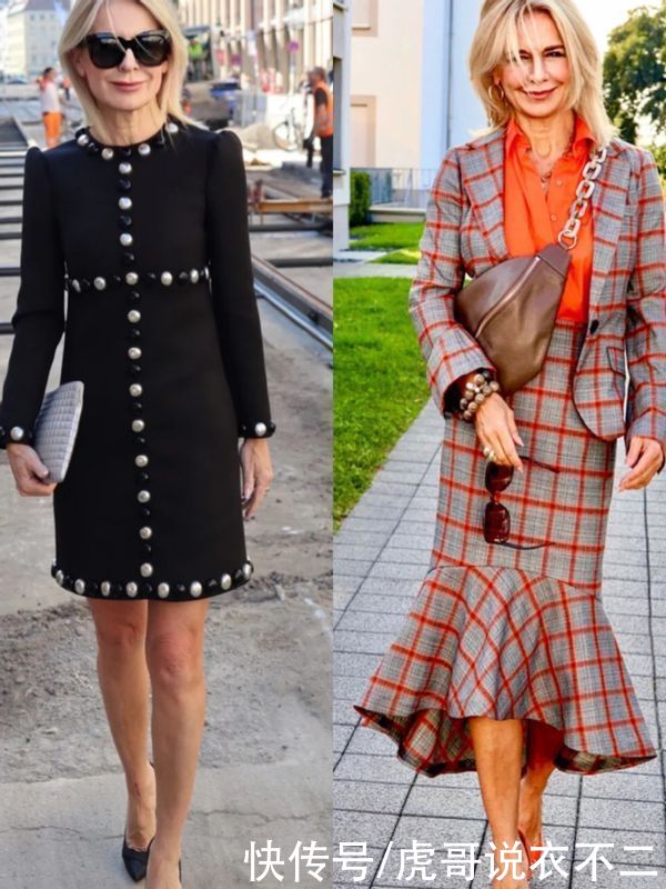 60岁女人会穿不显老,国外奶奶靠搭配成赢家,显年轻又漂亮