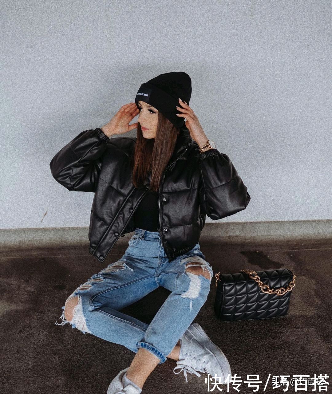 早春穿搭太有格调了，既能保证温度又能展示风度，小面积露肉绝了