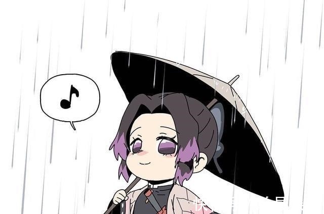 文章插图通过这个画面我能感受到蝴蝶忍对于下雨天是