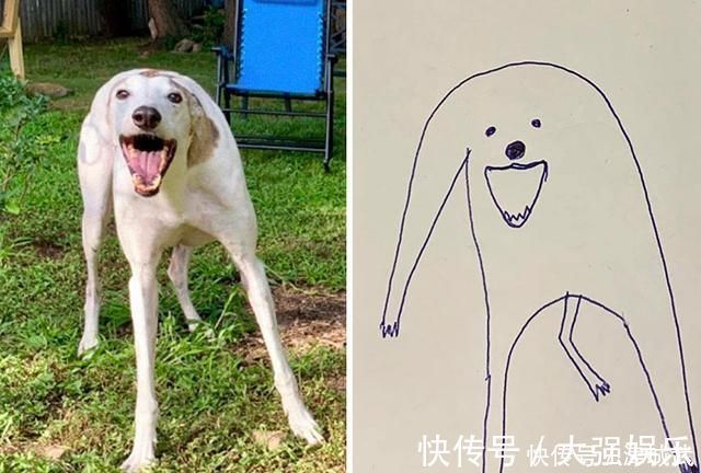 杰伊#他因画画水平“太烂”,反而成为网红,把巨石强森画成一块石头