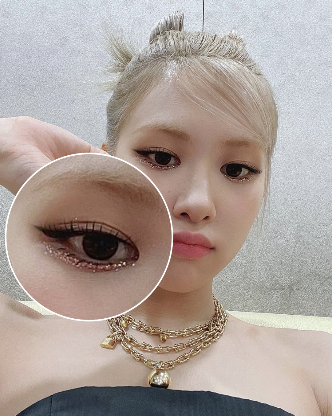 肿眼泡小肉脸，来跟Rosé学化妆