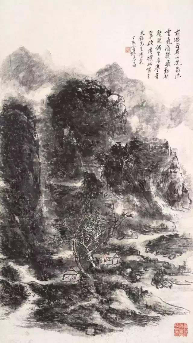 黄山汤口@黄宾虹山水画60幅，浑厚华滋，意境深邃，赏心悦目