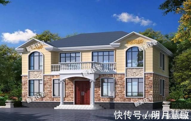 美观性|造价经济的两层双拼别墅,美观实用为基本条件,每栋约35万建