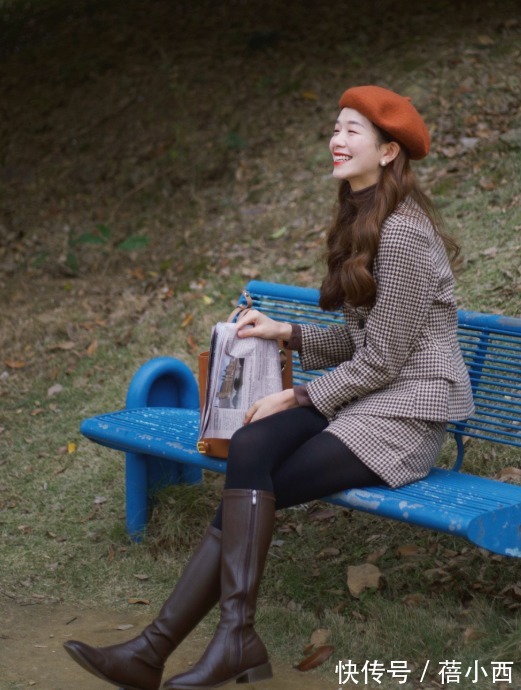 外套|冬季多尝试“千鸟格”外套,经典好看又时髦,时髦精早已在穿了