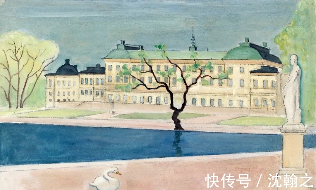 画家|瑞典富二代画家的北欧童话，莫兰迪色透着最清澈的纯真