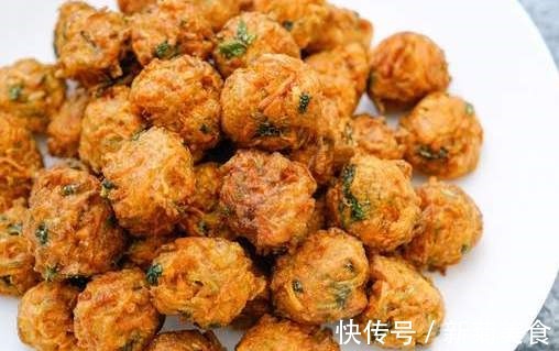 金黄|炸萝卜丸子，面粉淀粉都不用，多放这2样，金黄酥脆，凉了也不硬