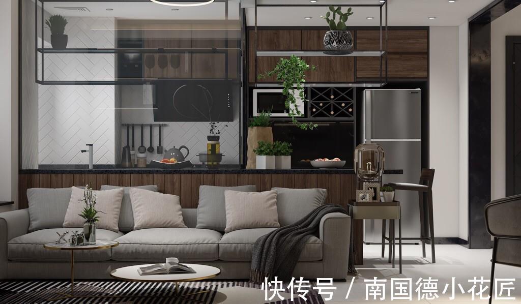 业主|程序员的新家,将胡桃木和现代风完美结合,演绎不一样的高级感