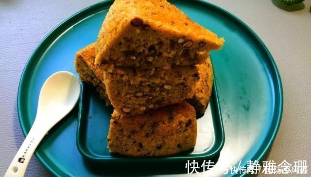 红豆|电饭煲红豆发糕，这样做不用揉面，不用擀面，好吃还简单