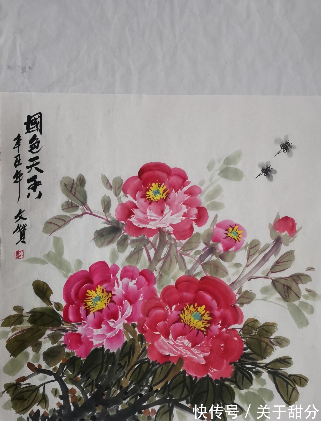 写意花鸟画@四季花开，国画写意花鸟画作品分享