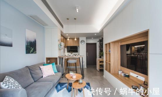 吊顶|40㎡婚房改造，不仅能观影，超多的收纳设计也堪称完美！