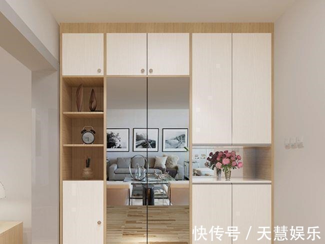 小户型|入户没有玄关?这样设计真大气,储物隔断两不误,小户型设计典范