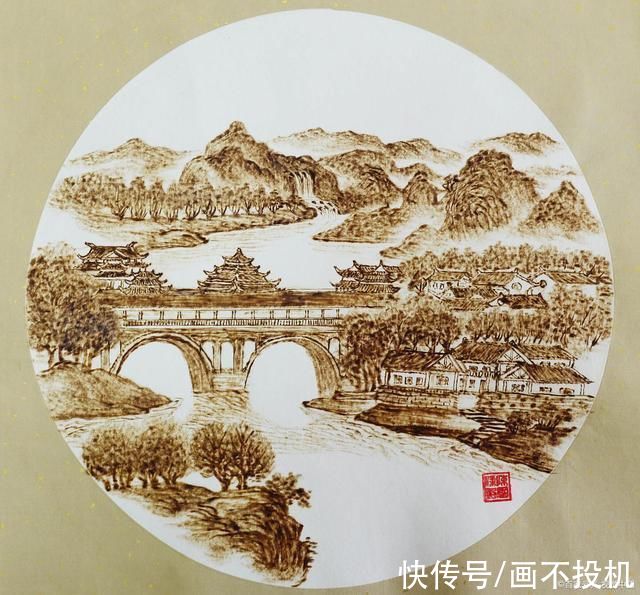 上色$素色烙画与上色烙画，一个沿袭了传统，一个惊艳了世人