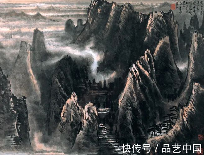 黄山烟云!李可染:宁可画慢,不要画快