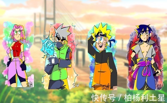 佐助|当火影第七班成美式画风,卡卡西展现帅气,佐助体现内心迷茫