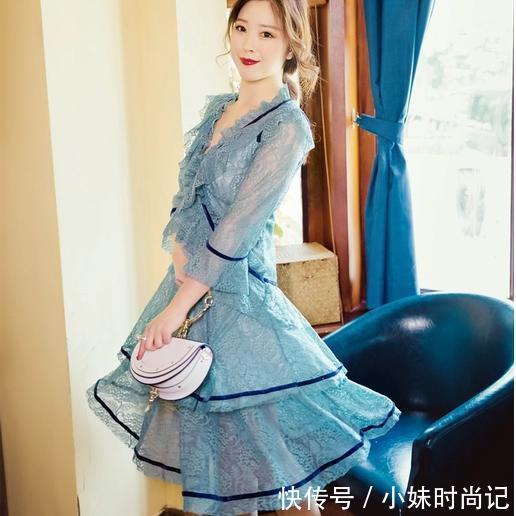 蕾丝 时刻不忘升华自己气质,穿时髦的连衣裙,做一个有范儿的女人