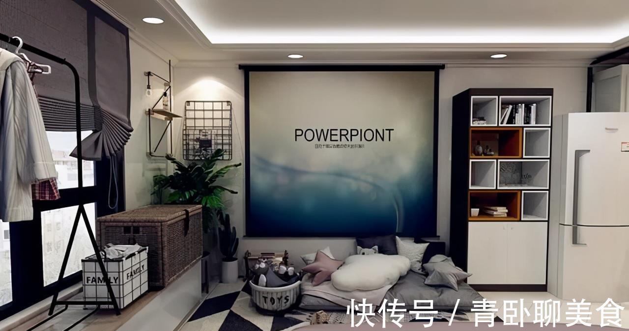 收纳|女孩的36㎡一居,开放式卧室功能强大,合并客餐厅和书房,真完美