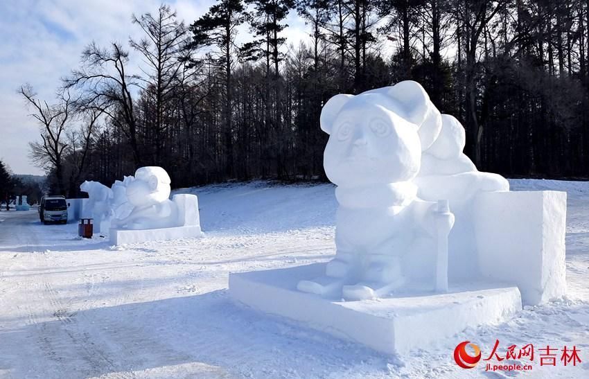 冬奥|长春市净月“雪世界”主雪雕揭开神秘面纱