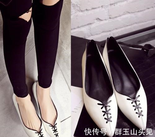 底鞋|走在悠然时光里,平底鞋穿着舒服,也能穿出高跟鞋的好身材和气场!