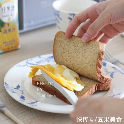 快手|家庭简约版低脂三明治快手早餐