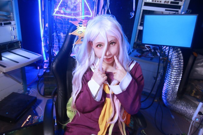 强行|cos:「游戏人生」 白,强行装萌