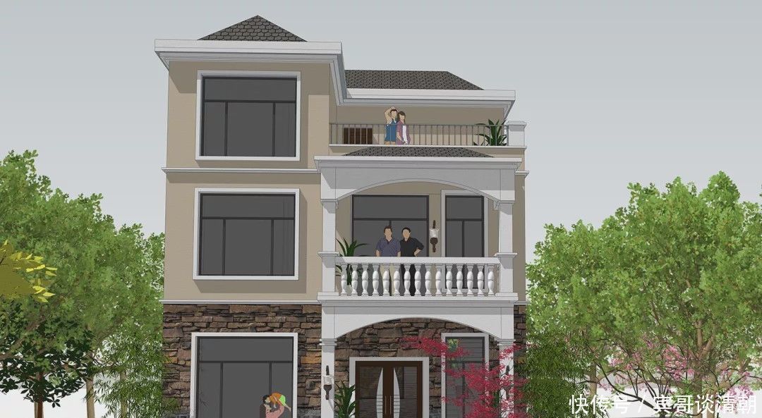 户型|宅基地开间不足10米这样设计大气十足,建成后保证羡慕死村里人