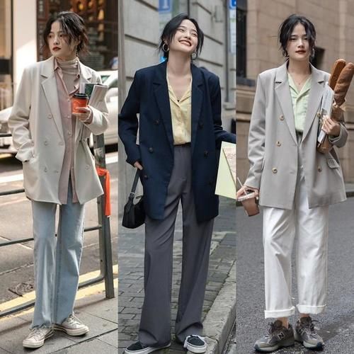 大长腿|初秋，该把“西装”拿出来了，今年流行这样穿，兼顾通勤与日常