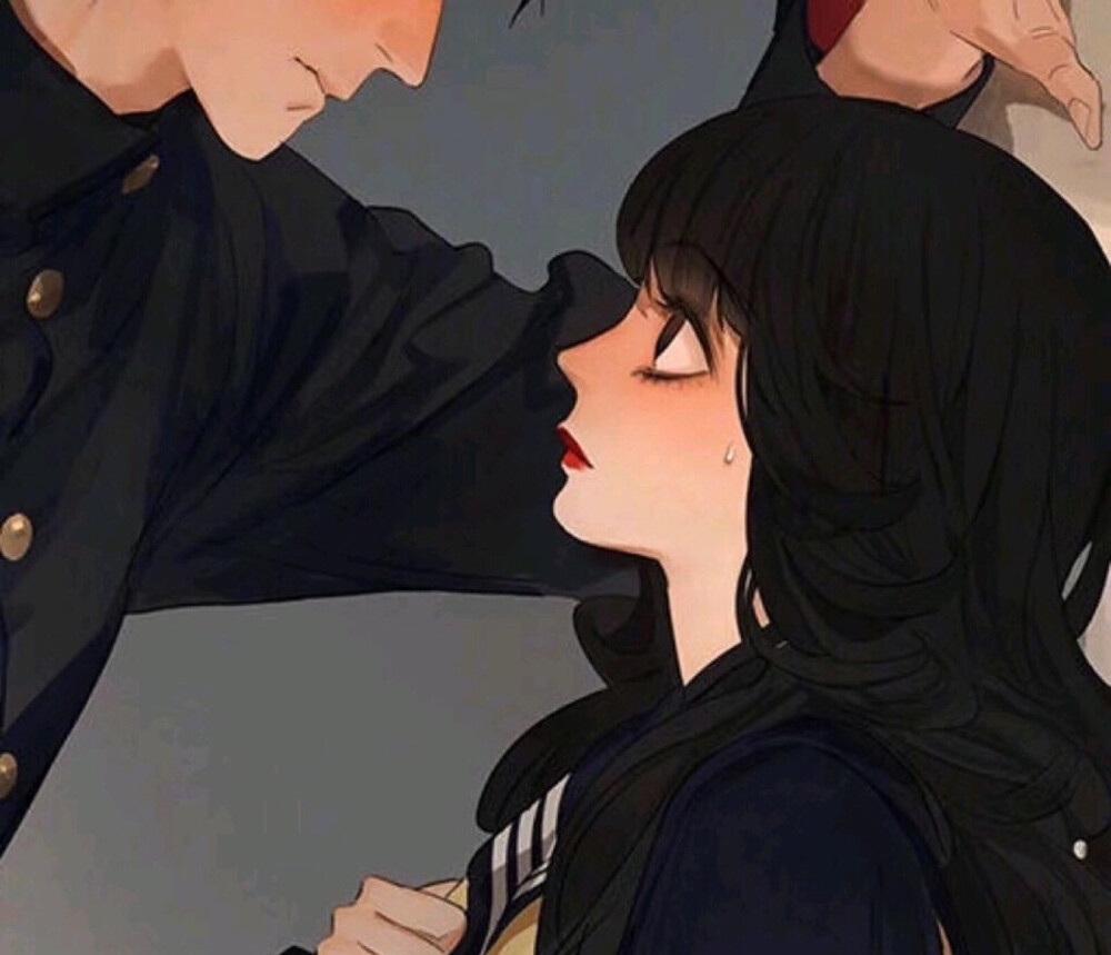 甜丧·低糖·动漫情头:全世界都坠入爱河,就我一个人还在岸上。