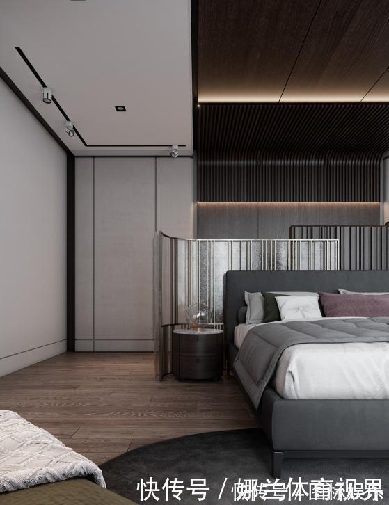 柜子|现在流行床头不靠墙，这样沿墙面打整排柜子，拿衣服都不用下床