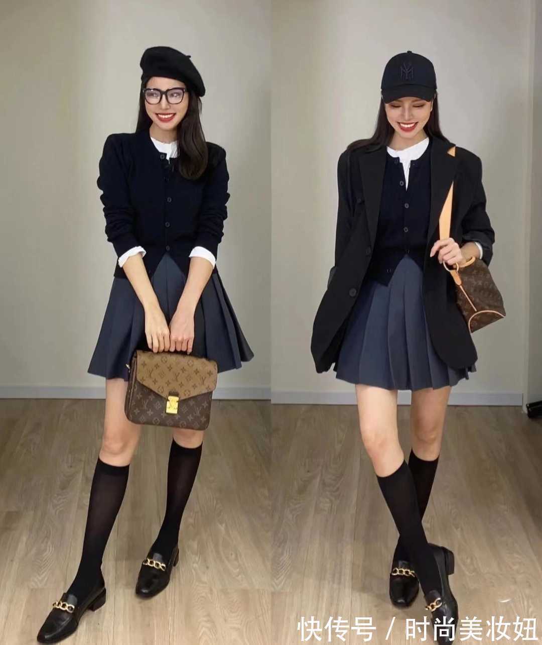 实用 这才是“一衣多穿”的示范,针织开衫穿出16套造型,实用又时髦