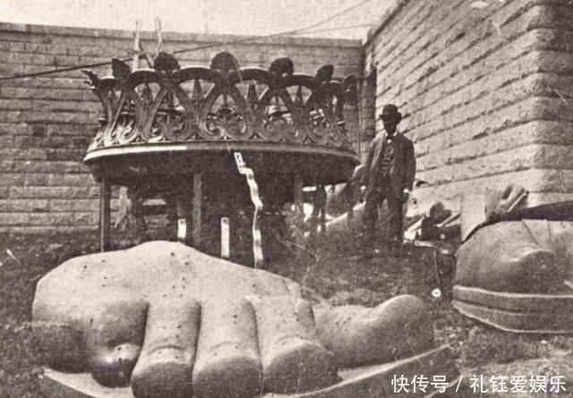中年|时光老照片，象征着美国自由的自由女神像建造全过程