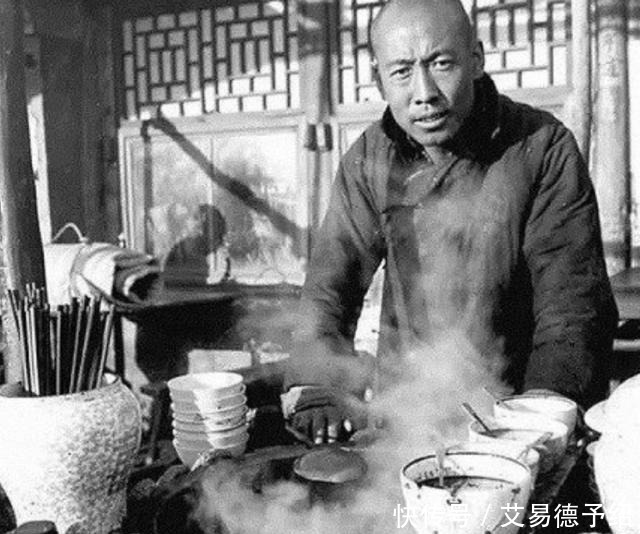 罕见清朝老照片:100年前的清末小吃摊,第一张就令人怀念!