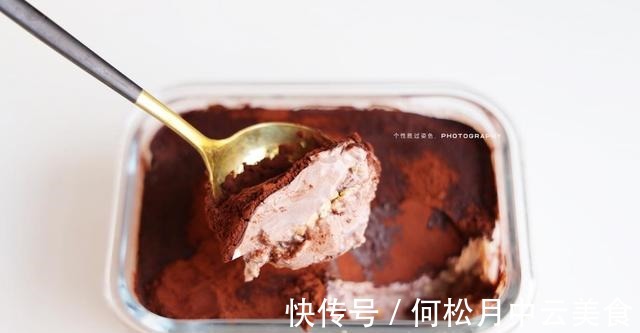 分享一个宿舍党都可以做的，快手低卡提拉米苏，3分钟搞定！