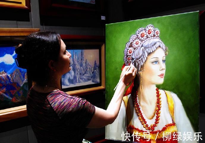 艺术家|俄罗斯美女艺术家油画作品，人美画更美
