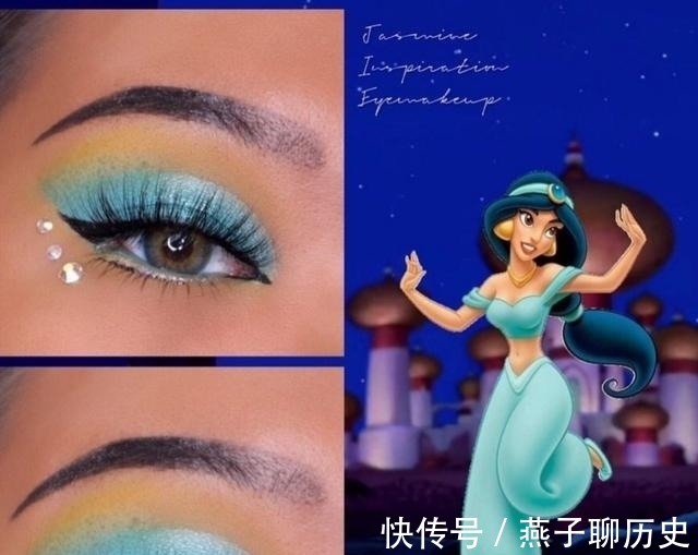茉莉公主|真人Cosplay，用眼妆COS迪士尼公主！这不同风格的眼睛让人着迷